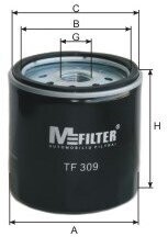 Фільтр оливний m-FILTER tf309