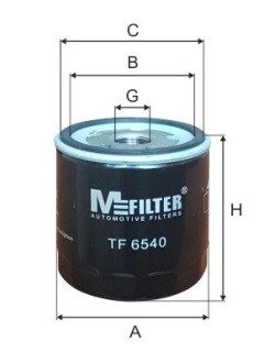 Фільтр мастила m-FILTER tf6540