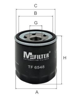 Фільтр оливний m-FILTER tf6548 (фото 1)