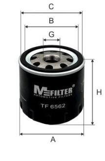 Фильтр масляный (К9К612) m-FILTER tf6562