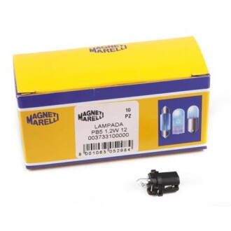 Автолампа PB3 12V 1.2W BAX10D/B8.3d Standard (в щиток приладів/черна) (PB3 1,2W 12V) magneti marelli 003733100000