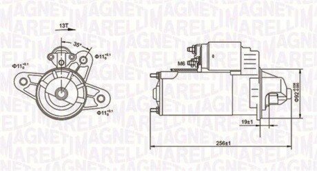 FORD Стартер TRANSIT 2,5D 95-00 magneti marelli 063720977010