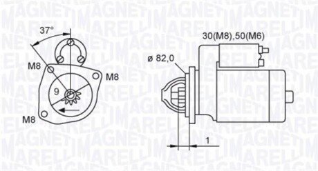 CITROEN стартер Jumper 02- magneti marelli 063721389010