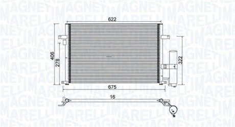 Радіатор кондиціонера magneti marelli 350203912000