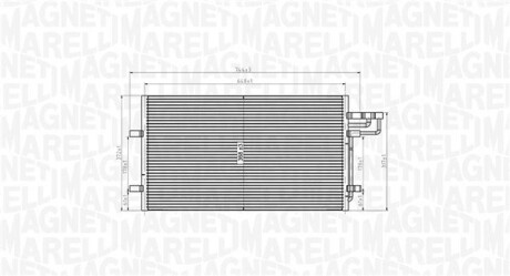 Радиатор кондиционера magneti marelli 350203915000