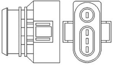 AUDI Кисневий датчик (лямбда зонд) A6 C4, SEAT, VW magneti marelli 466016355048