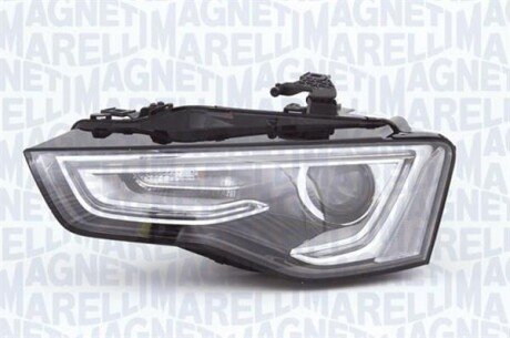 Фара ліва AUDI A5 D3S PWY24W LED TRANSPARENT LENS BLACK FRAME BEZ XENONECU magneti marelli 711307023914 (фото 1)