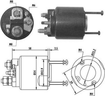 Соленоїд MERCEDES A168, B245 magneti marelli 940113050064