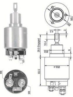 Втягувальне реле стартера AUDI 2,0-4,2: 80/100/A4/6/8 VW Passat 1,6/1,8 [] magneti marelli 940113050270