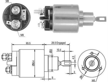 Втягувальне реле стартера VW OPEL SEAT SKODA [] magneti marelli 940113050435