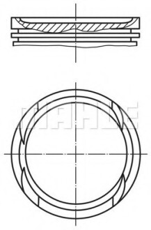 Поршень mahle / knecht 010 05 01