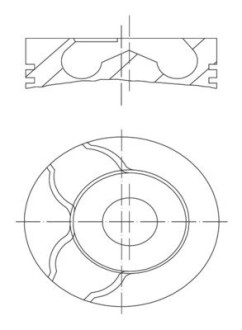 Поршень mahle / knecht 0101501