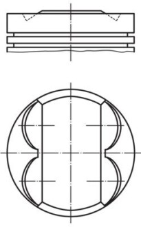 Поршень mahle / knecht 011 PI 00105 000