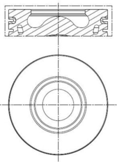 Поршень mahle / knecht 013 PI 00136 000