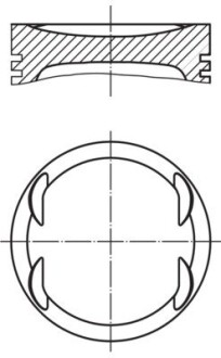 Поршень mahle / knecht 0157600