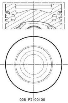 Поршень mahle / knecht 028 PI 00100 000