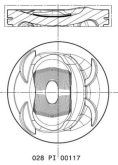 Поршень mahle / knecht 028 PI 00117 002