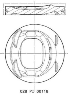 Поршень mahle / knecht 028PI00118 002