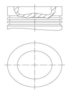 Поршень mahle / knecht 028 PI 00155 000