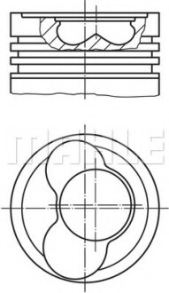 Поршень mahle / knecht 030 65 02