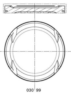 Поршень mahle / knecht 030 99 00