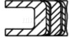 Кільця поршневі PSA 82.7 (1.2/1.5/2) EW7J4 (Mahle) mahle / knecht 03186N0 (фото 3)
