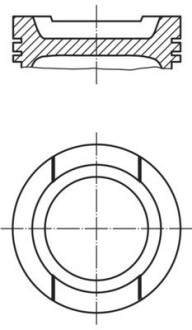 Поршень mahle / knecht 0330101 (фото 1)