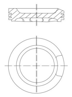 Поршень mahle / knecht 0330401