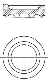 Поршень mahle / knecht 0349901 (фото 1)