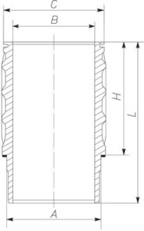 Гільза циліндра mahle / knecht 061 WN 17 01