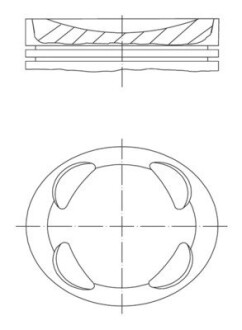 Поршень mahle / knecht 081PI00104001