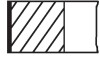 Кільця поршневі BMW 3 (E46)/5 (E39/E60) 2.5i (M54) 00-05 (84.25mm/+0.25) (1.2-1.5-2) MAHLE mahle / knecht 08320N1 (фото 1)