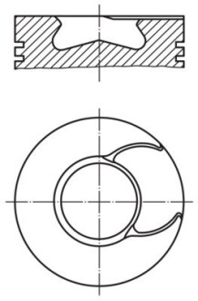 Поршень mahle / knecht 2136700 (фото 1)