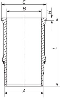 Гільза циліндра mahle / knecht 227 WN 65 01
