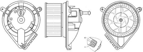 Моторчик печки MAHLE mahle / knecht ab 271 000s