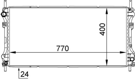 Радиатор охлаждения MAHLE mahle / knecht cr 1143 000s