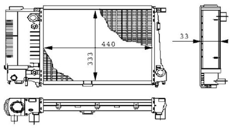 Радіатор охолодження mahle / knecht cr 264 000s