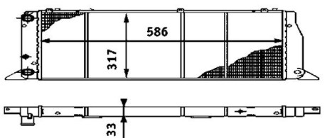 Радіатор охолодження mahle / knecht cr 403 000s