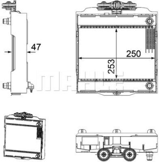 Радіатор охолодження mahle / knecht cr 923 000p