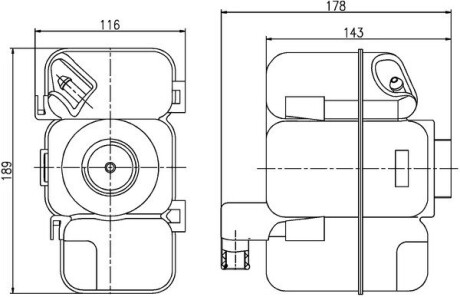 Розширювальний бачок mahle / knecht crt 206 000s