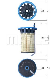 Фільтр паливний mahle / knecht kx 515