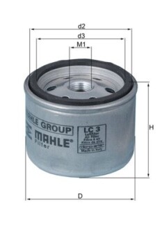 Воздушный фильтр mahle / knecht lc 3