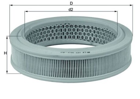 Фільтр повітряний mahle / knecht lx 157