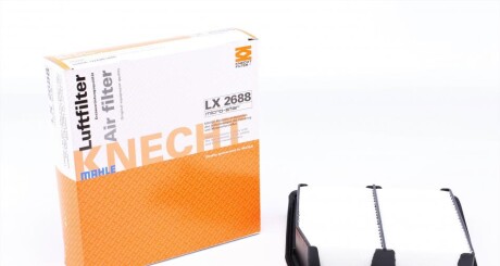 Фільтр повітря mahle / knecht lx 2688