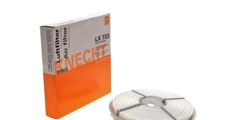 Фільтр повітряний mahle / knecht lx733