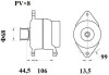 Генератор mahle / knecht mg801 (фото 2)