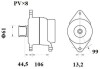 Генератор mahle / knecht mg802 (фото 2)