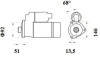 Стартер mahle / knecht ms778 (фото 2)