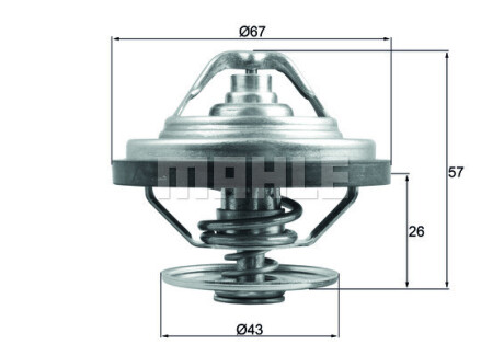 Термостат mahle / knecht tx15883 (фото 1)