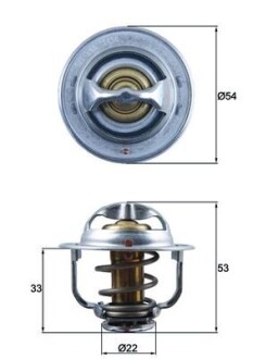 Термостат MAHLE mahle / knecht tx 179 89d